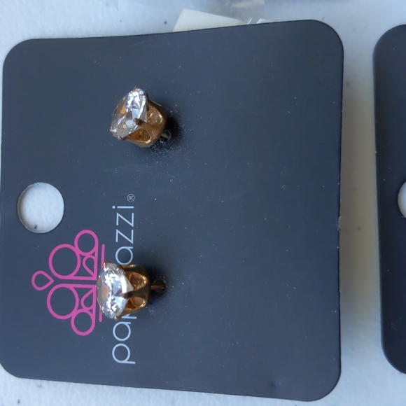 Paparazzi Jewelry Lot of 4 All Posts Diamond Style - Picture 2 of 5